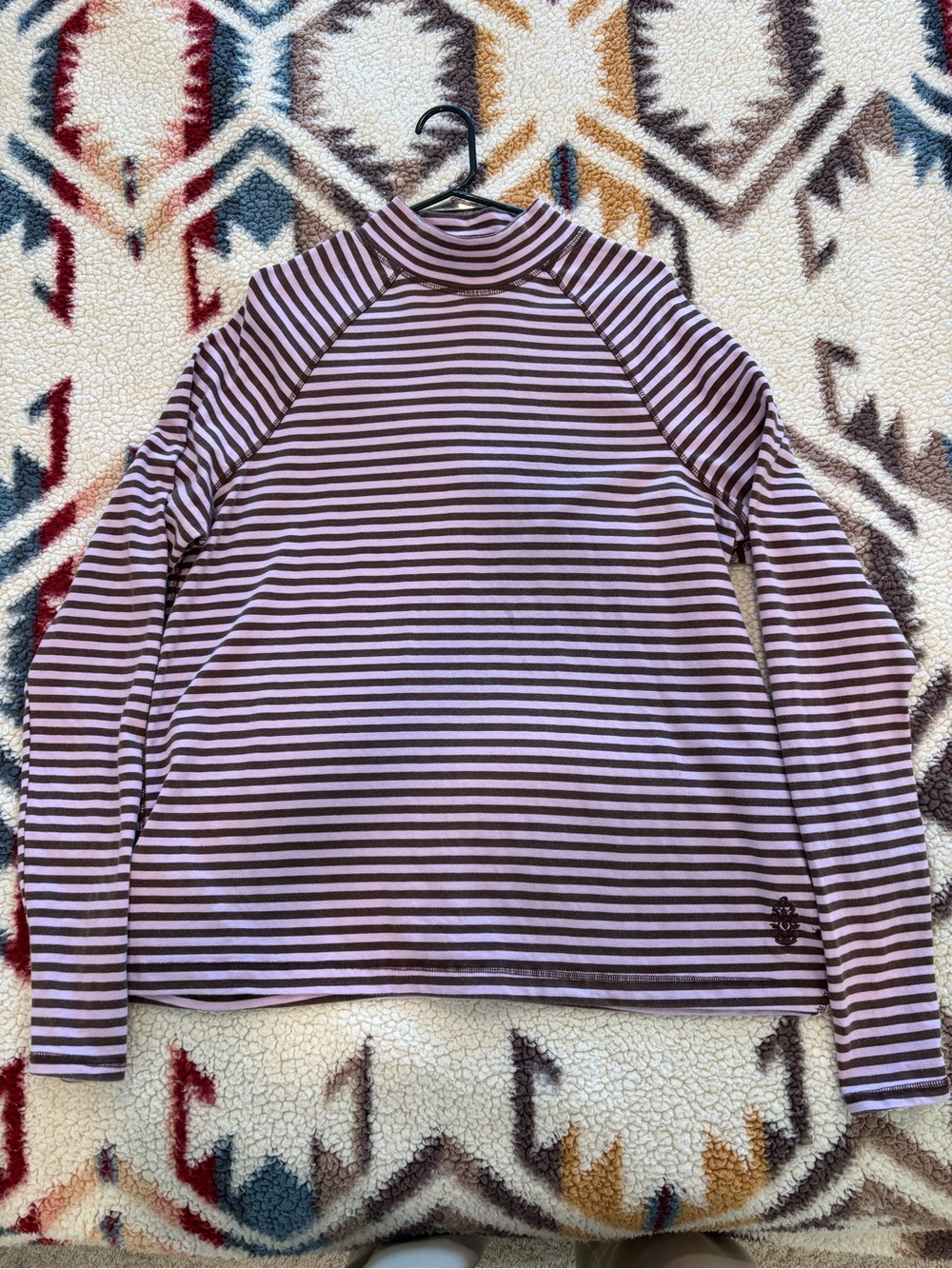 Free people restoration yarn dye stripe layer